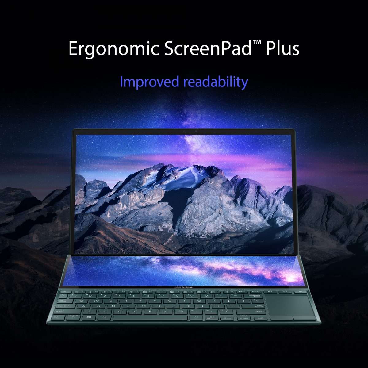 Asus Zenbook Duo 14 UX482EG-HY007W 14 inch FHD Ci7-1165G 16GB RAM 1TB SSD Intel NVIDIA GeForce MX450 2G Win11 Sleeve Stand Stylus 90NB0S51-M002D0