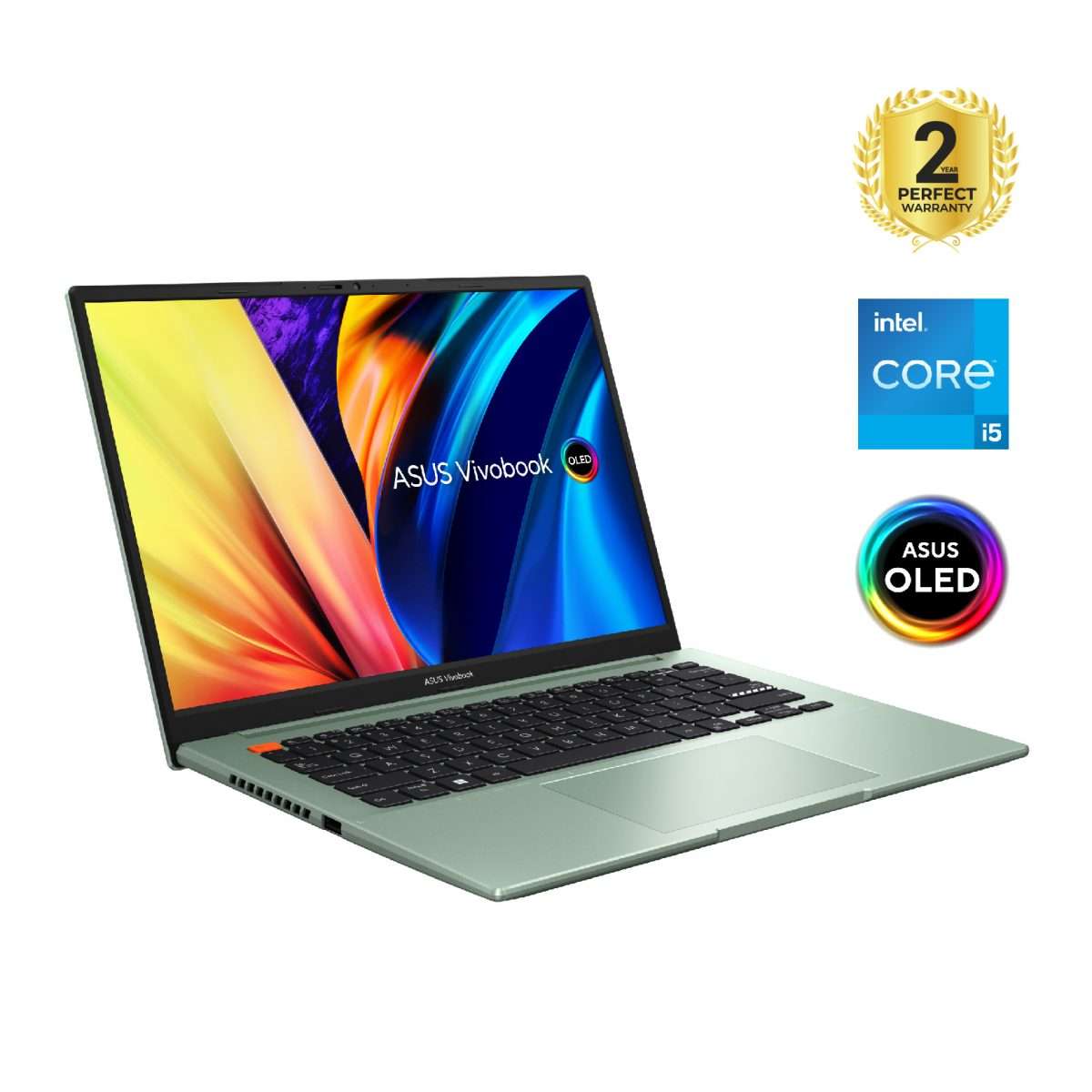 Asus Vivobook S 15 OLED K3502ZA-OLED005W Laptop 15.6 Inch FHD OLED Intel Ci5-12500H 16GB RAM 512GB SSD Intel Iris Xe Win 11 Green 90NB0WK3-M00JS0
