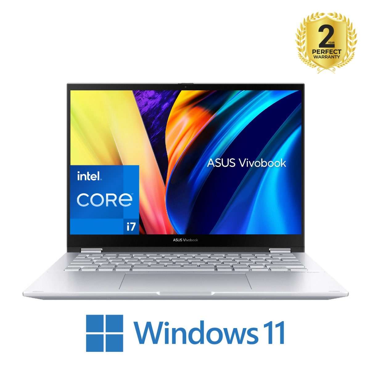 Asus Vivobook S 14 Flip TP3402ZA-LZ007W 14 Inch WUXGA Touch with Pen Intel Ci7-12700H 8G RAM 512GB SSD Intel Graphics Win 11 Silver- 90NB0WR2-M00940