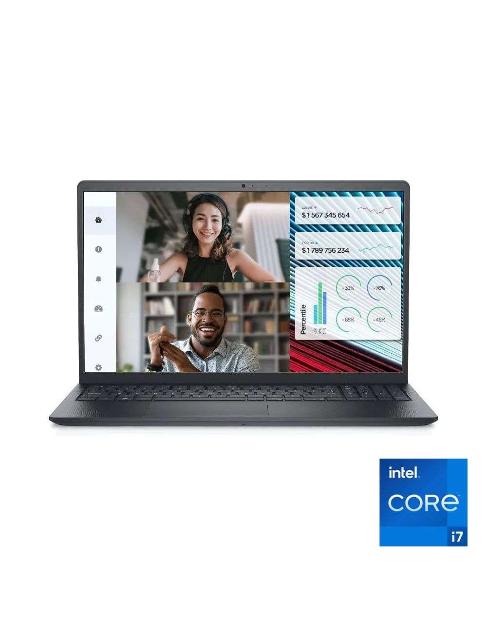 LAPTOP DELL VOSTRO 3520 CORE I7 1255U RAM 8G 512 SSD NVME VGA NVIDIA GeForce MX550 2GB DDR6 15.6 FHD