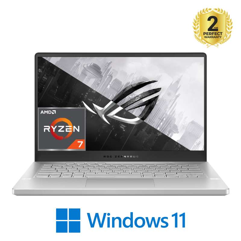 Asus ROG Zephyrus G14 GA402RJ-WHT07W Gaming Laptop 14.0-inch QHD 120Hz AMD Ryzen 7-6800HS 16GB RAM 1TB SSD AMD RX 6700S 8GB Win 11 90NR09T3-M00B20