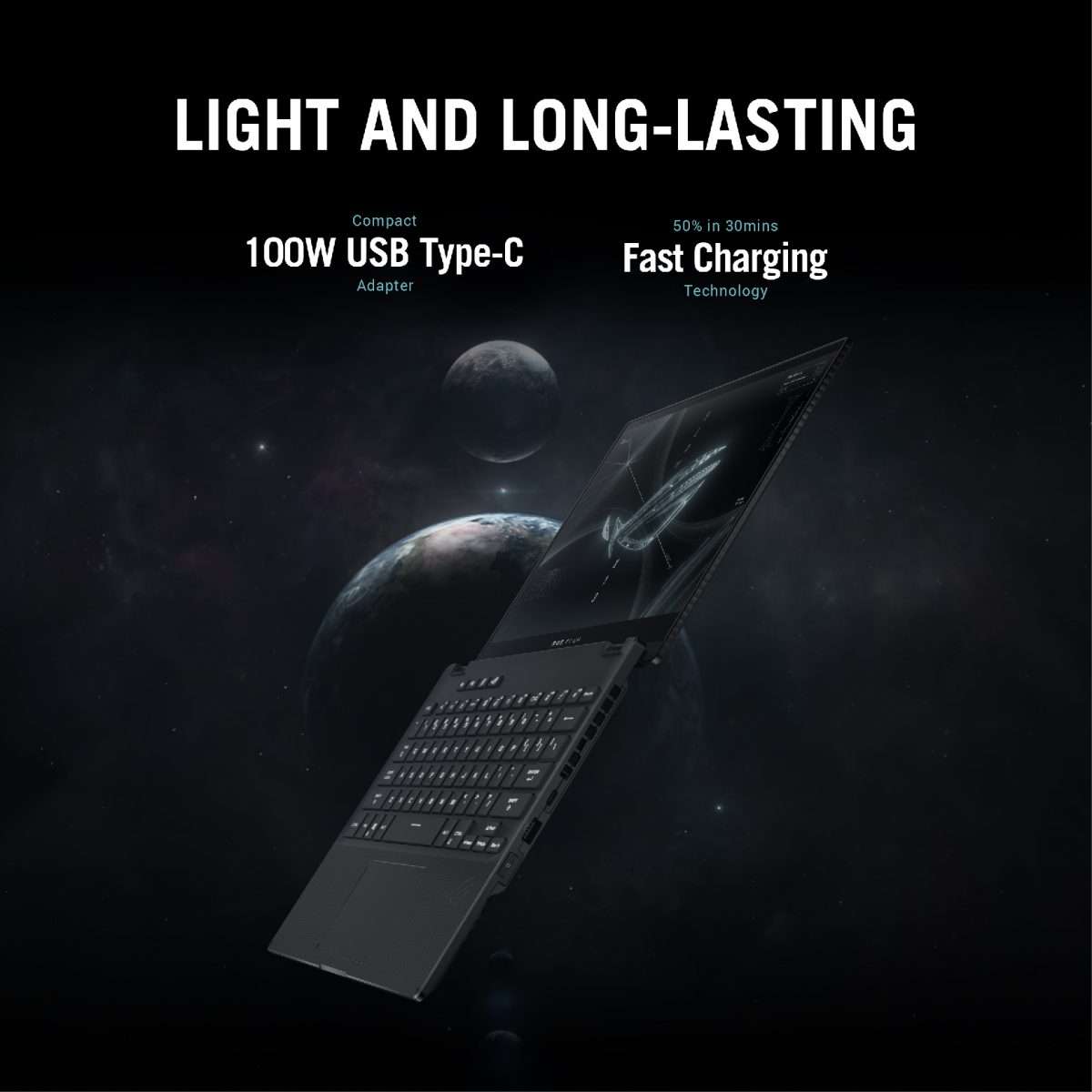 Asus ROG Flow X13 GV301RE-LJ118W Gaming Laptop 13.4 inch WUXGA 120Hz AMD R7-6800HS 16GB RAM 512GB SSD RTX 3050 Ti 4GB Black Win11 90NR0A21-M008F0
