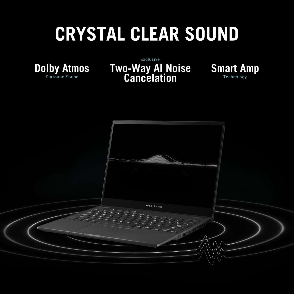 Asus ROG Flow X13 GV301RC-LJ062W Gaming Laptop 13.4 inch WUXGA 120Hz AMD Ryzen7-6800HS 16G RAM 512GB SSD RTX 3050 4GB Win11 Black 90NR0A41-M003J0