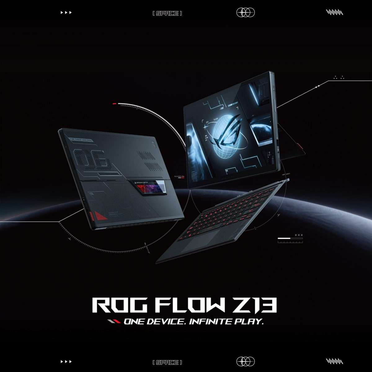 ASUS ROG Flow Z13 GZ301ZE-LC180W Gaming Laptop 13.4-inch UHD+ 16:10 (3840 x 2400, WQUXGA) 60Hz Intel Ci9-12900H 16G RAM 1TB SSD Nvidia RTX  3050 Ti 4G Win 11 90NR07X1-M00HL0