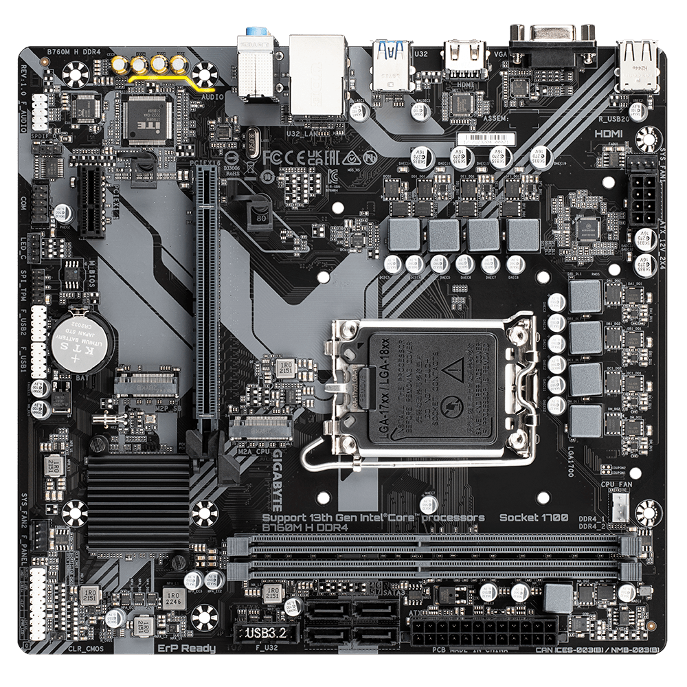 Gigabyte B760M H DDR4 (rev. 1.0)