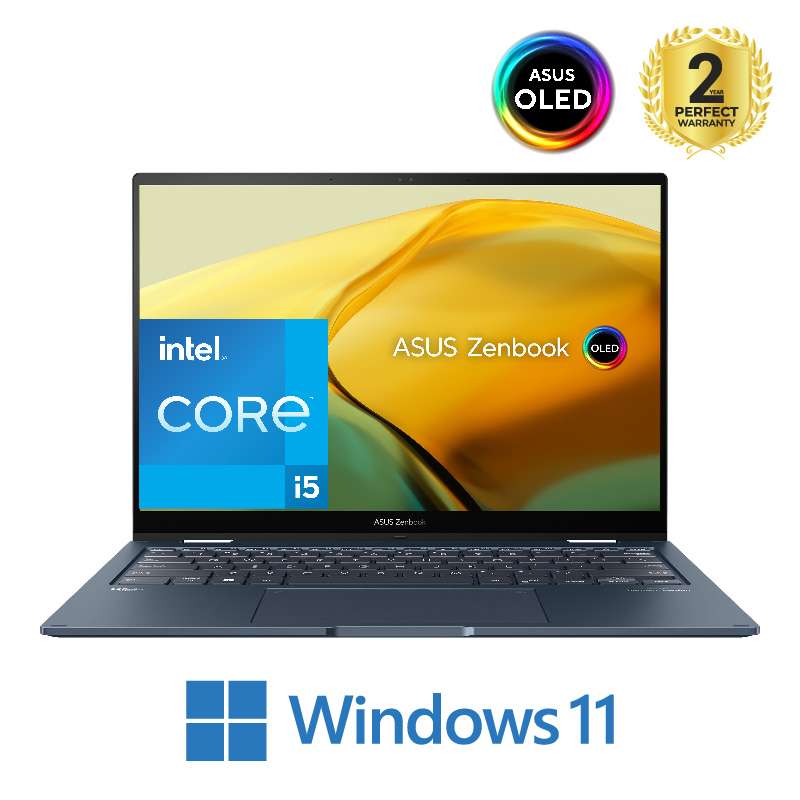ASUS Zenbook 14 Flip OLED UP3404VA-OLED005W Intel Core I5-1340P - 8GB - 512GB SSD Intel Iris Xe Graphics - 14''- Win 11
