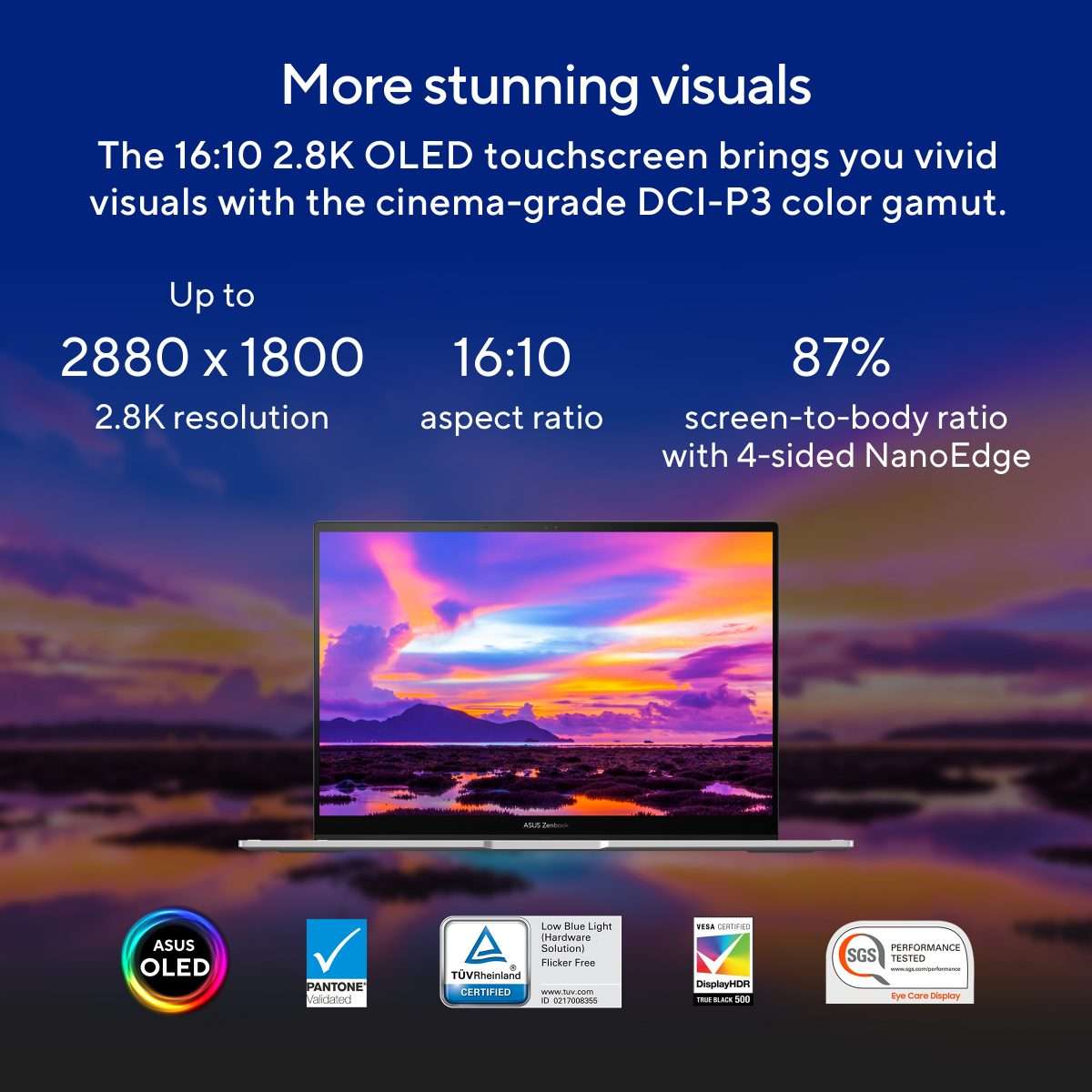 ASUS Zenbook 14 Flip OLED UP3404VA-OLED005W Intel Core I5-1340P - 8GB - 512GB SSD Intel Iris Xe Graphics - 14''- Win 11