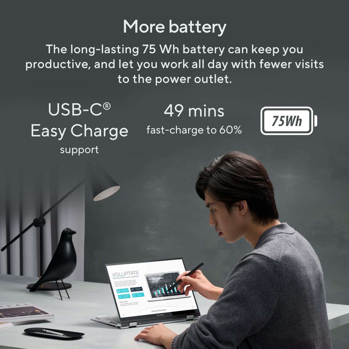 ASUS Zenbook 14 Flip OLED UP3404VA-OLED007W Intel Core I7-1360P - 16GB - 512GB SSD Intel Iris Xe Graphics - 14''- Win 11
