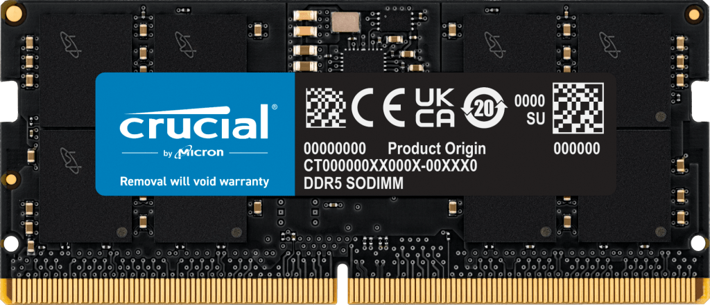 Crucial 16GB DDR5-4800 SODIMM CT16G48C40S5