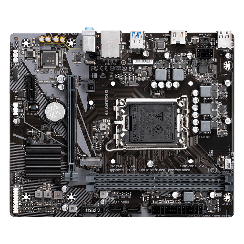 H610M K DDR4 (rev. 1.0) rev. 2.0