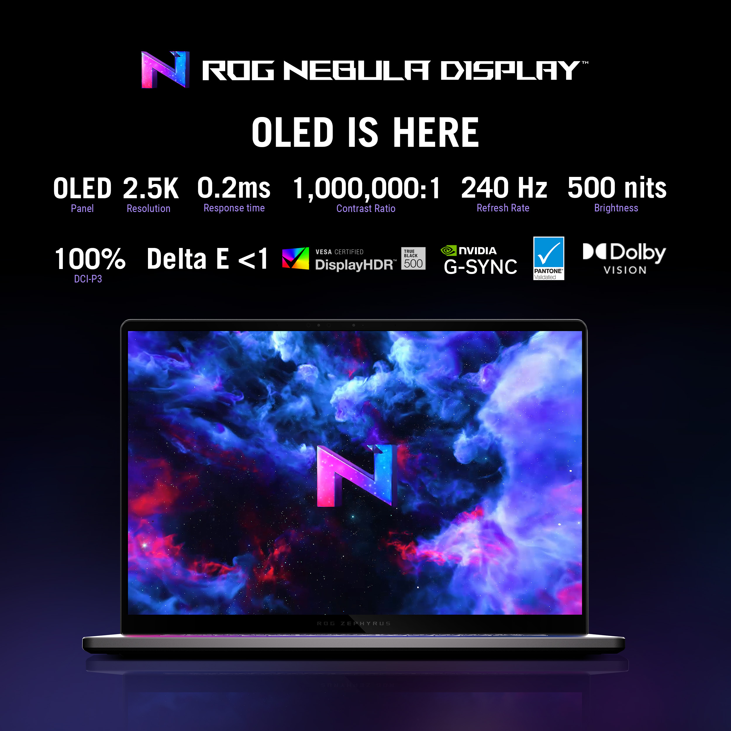 Asus ROG Zephyrus G16 GU605MY-QR061W Gaming Laptop Intel Core Ultra 9-185H 32GB RAM 2TB SSD RTX 4090 16GB 16-inch 240Hz Win11 Gray - 90NR0IQ5-M002Y0