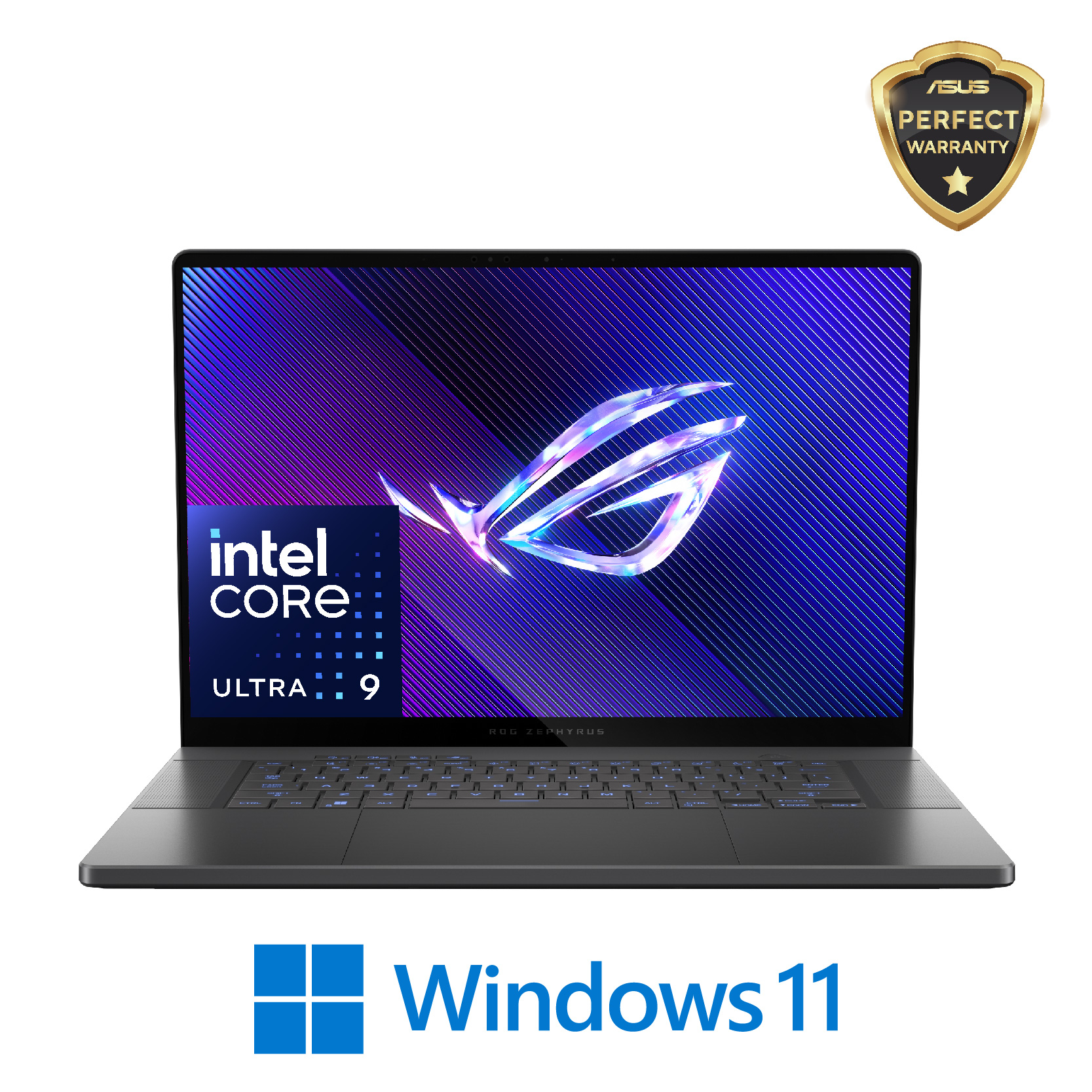 Asus ROG Zephyrus G16 GU605MY-QR061W Gaming Laptop Intel Core Ultra 9-185H 32GB RAM 2TB SSD RTX 4090 16GB 16-inch 240Hz Win11 Gray - 90NR0IQ5-M002Y0