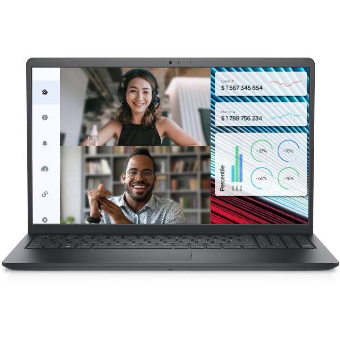 DELL Vostro 3520 Laptop Intel Ci5-1235U 8GB RAM 512GB SSD Nvidia GeForce MX550 2G DDR6 15.6-inch FHD Ubuntu Black