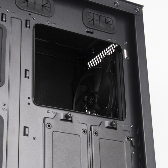 Silver Stone SETA H1 Mid-tower case with perforated mesh front panel steel chassis and ARGB lighting 4FAN