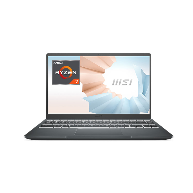 Msi Modern 14 B5M 207EXG Amd Ryzen 7 5700U 8GB Ram 512GB SSD Amd Radeon Graphics 14" Inch FHD