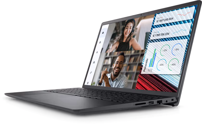 Dell Vostro 3520 Laptop-12th Intel Core I3-1215U- 4GB RAM, 256GB SSD, Intel UHD Graphics, 15.6" FHD (1920 X 1080) 120Hz , Ubuntu - Carbon Black