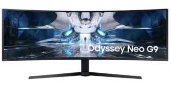 SAMSUNG LS49AG950NMXZN Odyssey Neo G9 49 Inch Gaming Monitor 5120x1440 240Hz VA 1ms GTG 125 sRGB G-Sync Compatible - HDMI Version 2.1