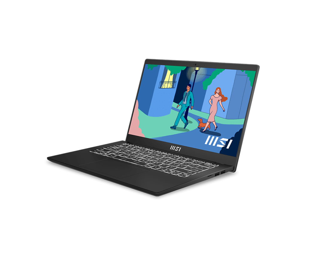 MSI MODERN 14 C12MO Alder Lake i3-1215U-RAM 8GB ,256 GB , UHD , 14" FHD - BLACK