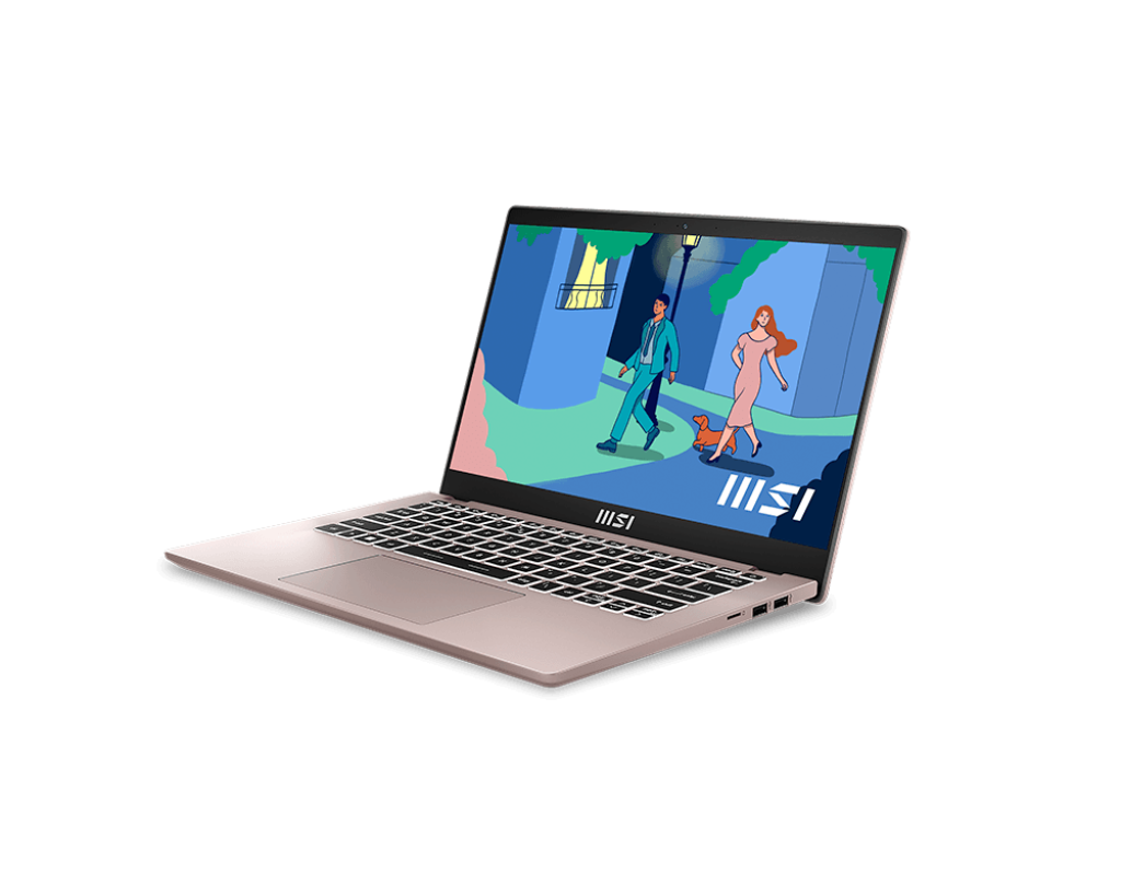 MSI MODERN 14 C12MO Alder Lake i3-1215U-RAM 8GB ,256 GB , UHD , 14" FHD - BLACK