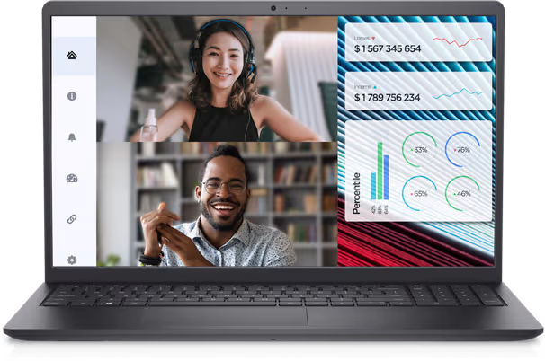 Dell Vostro 3520 Laptop, Intel Core i7-1255U, 15.6 Inch, 512GB SSD, 8GB RAM, Intel UHD Graphics, Ubuntu- Black