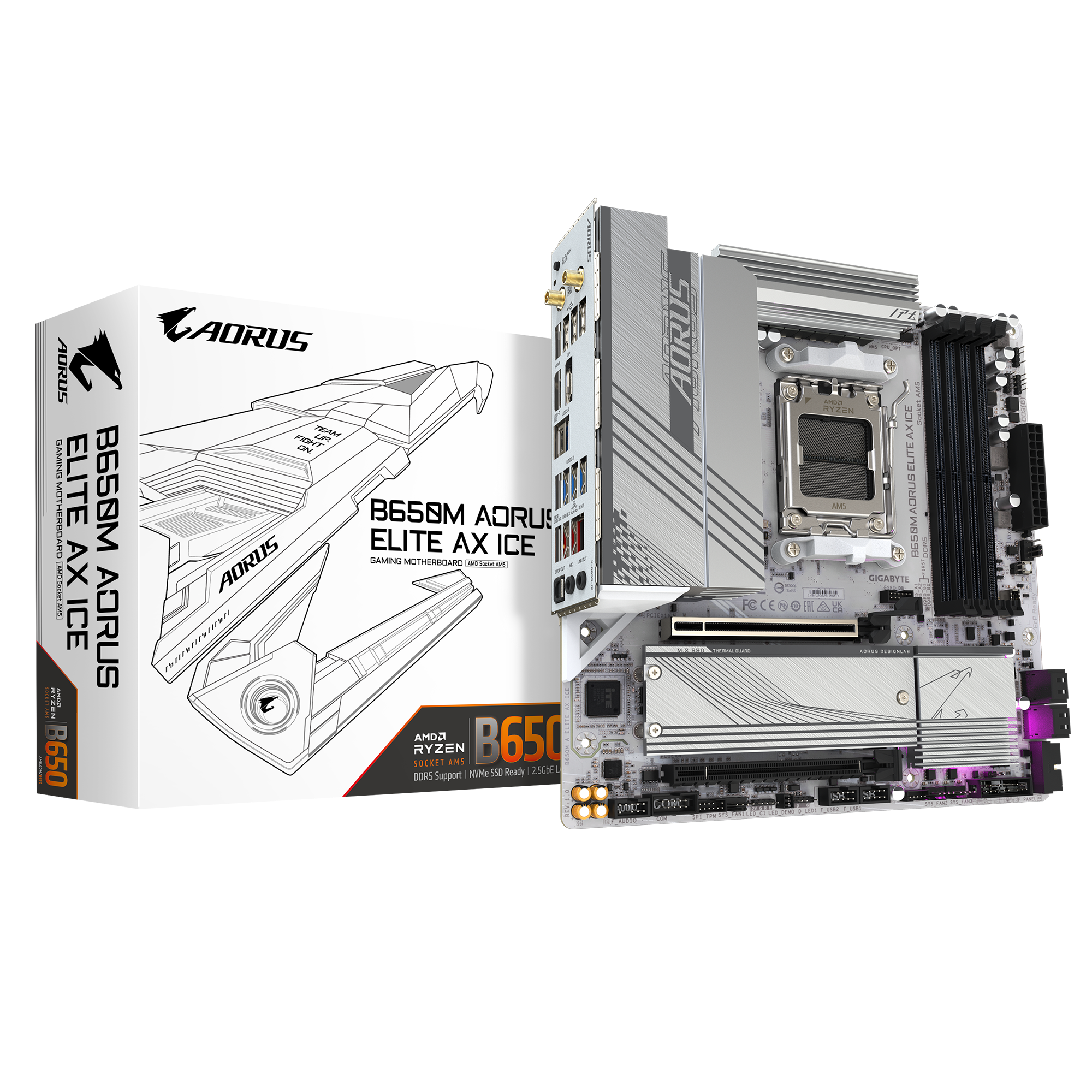 GIGABYTE B650M AORUS ELITE AX ICE