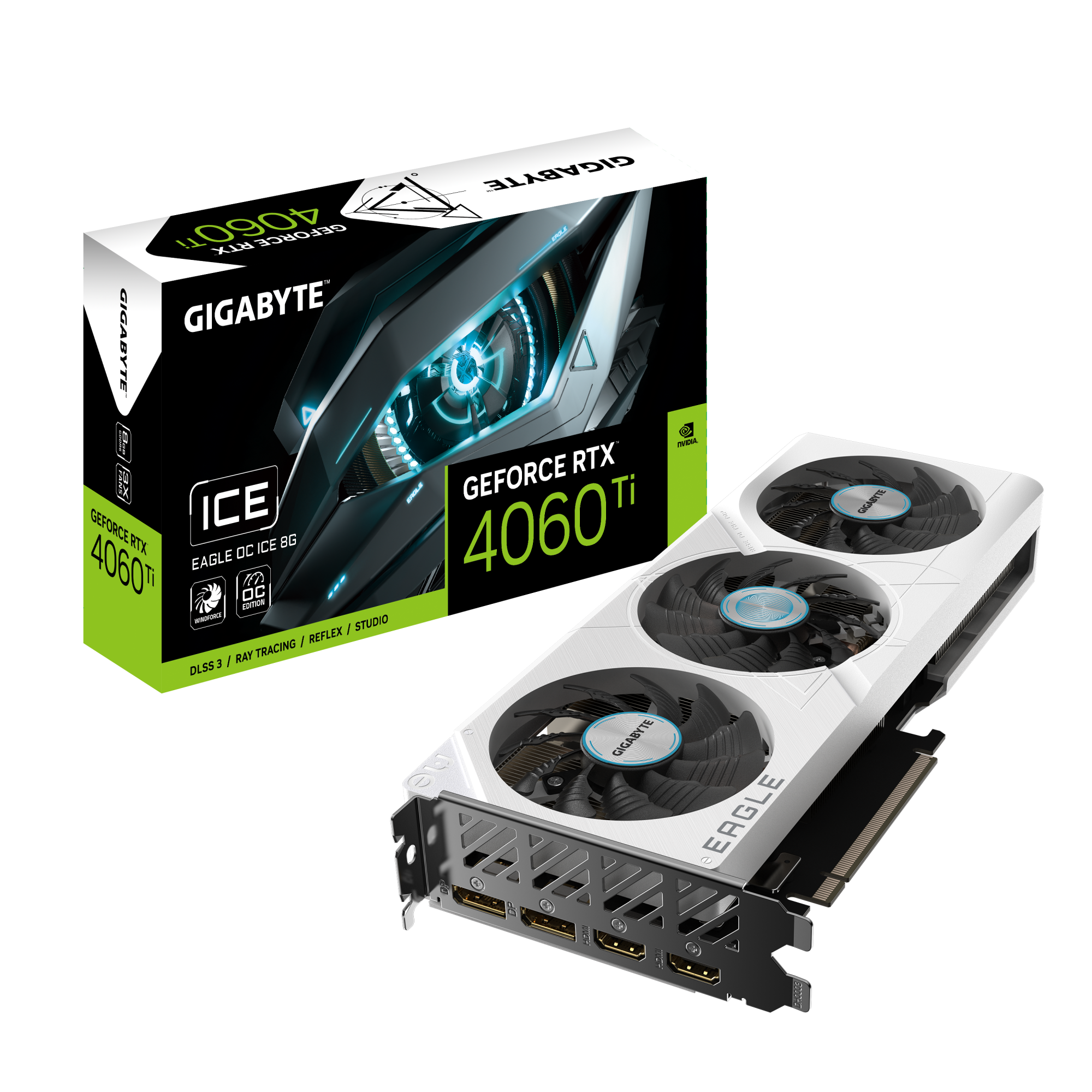 GeForce RTX™ 4060 Ti EAGLE OC ICE 8G
