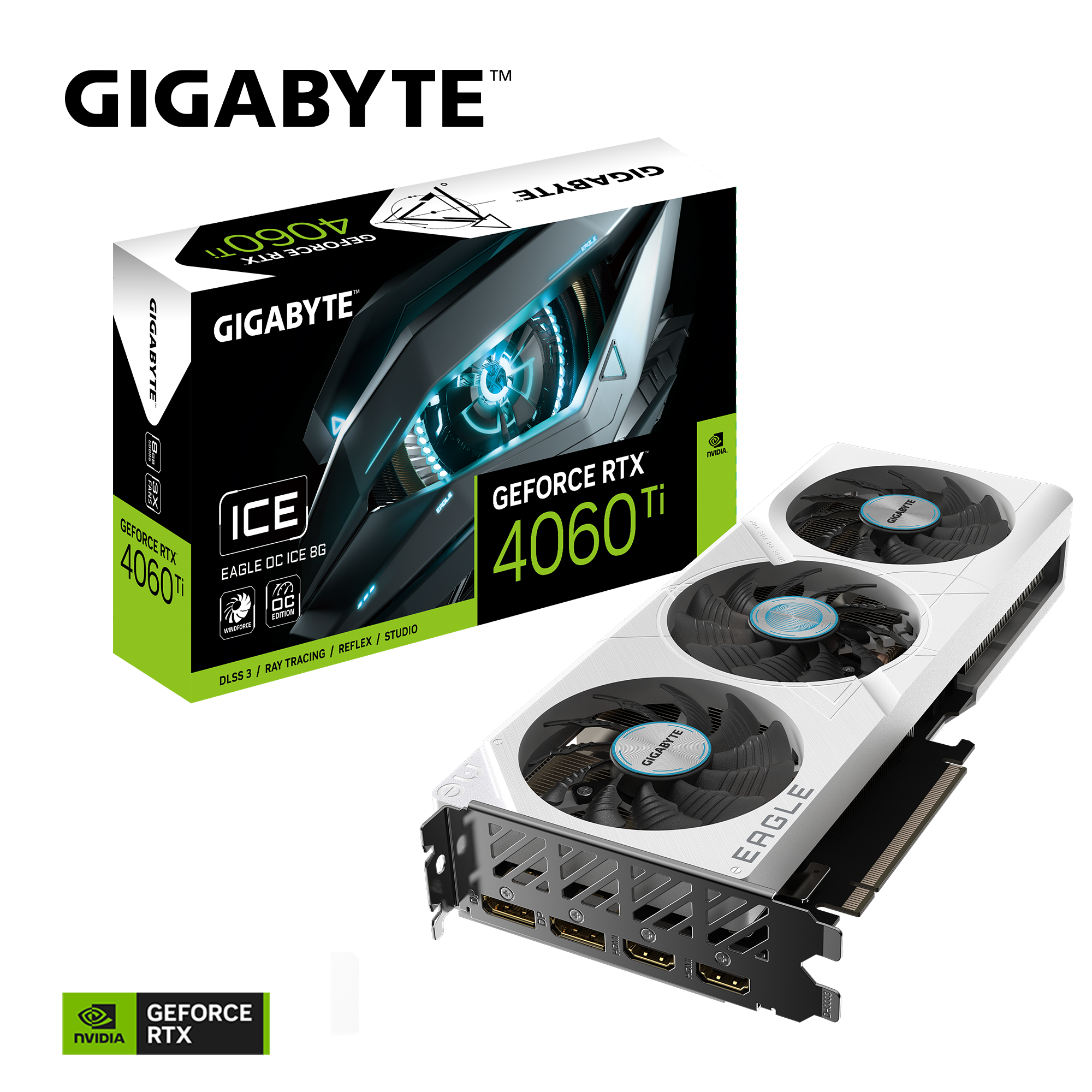 GeForce RTX™ 4060 Ti EAGLE OC ICE 8G