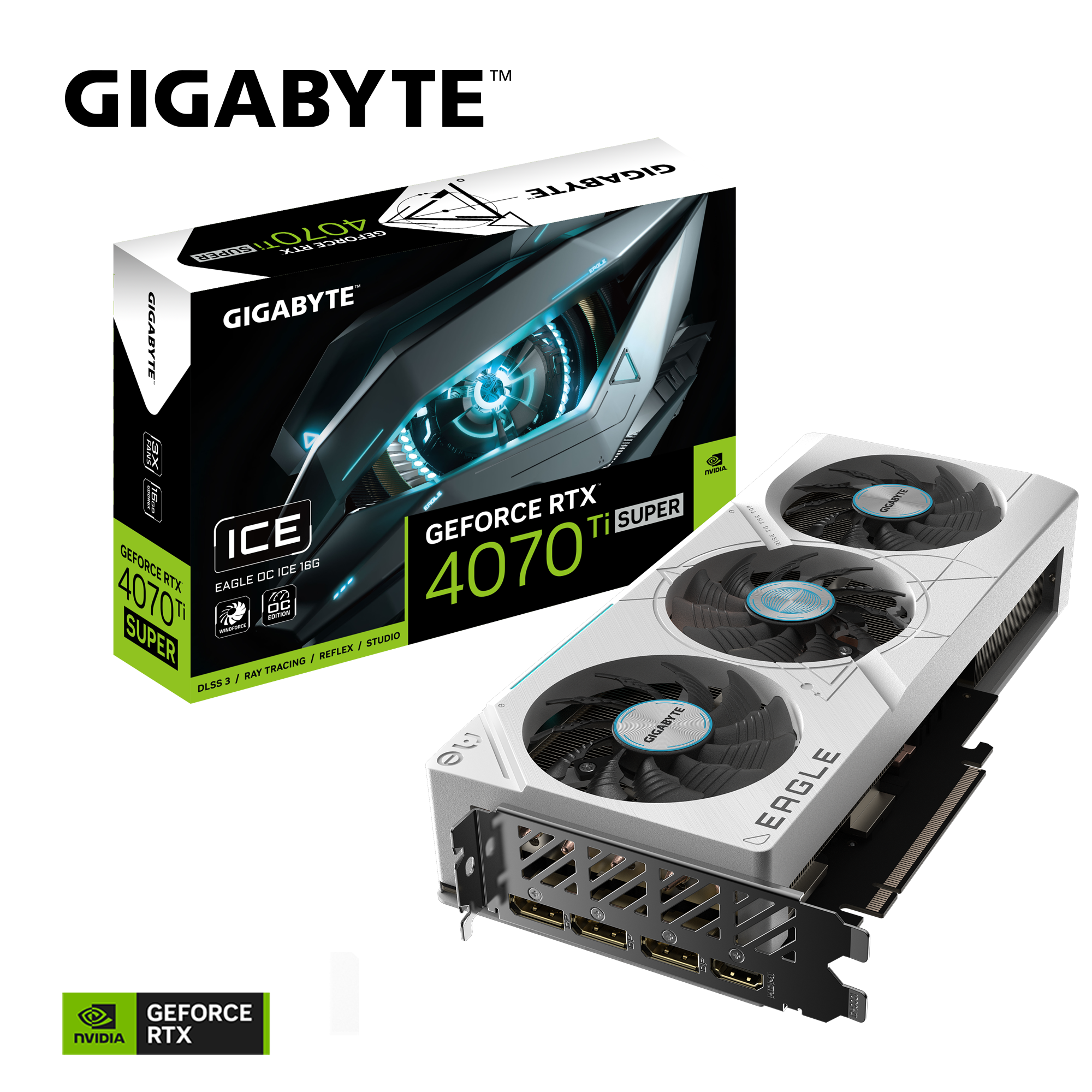 GeForce RTX™ 4070 Ti SUPER EAGLE OC ICE 16G