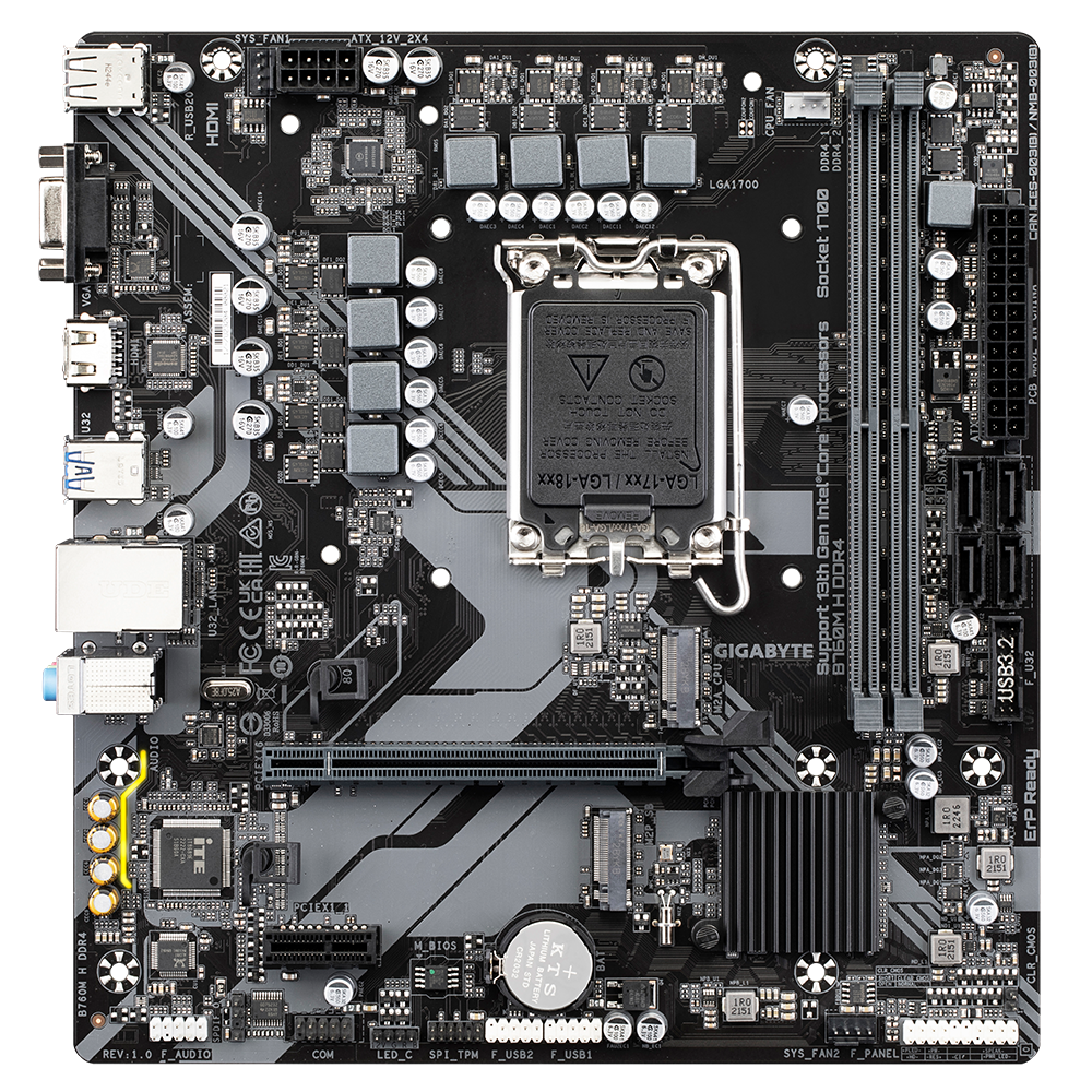 GIGABYTE Motherboard INTEL-B760M H DDR4