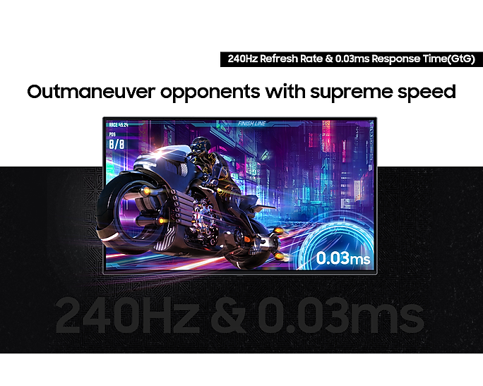 SAMSUNG 32-Inch Odyssey OLED G8 - 240Hz UHD 4K Flat-LS32DG800SUXEN -Gaming Computer Monitor