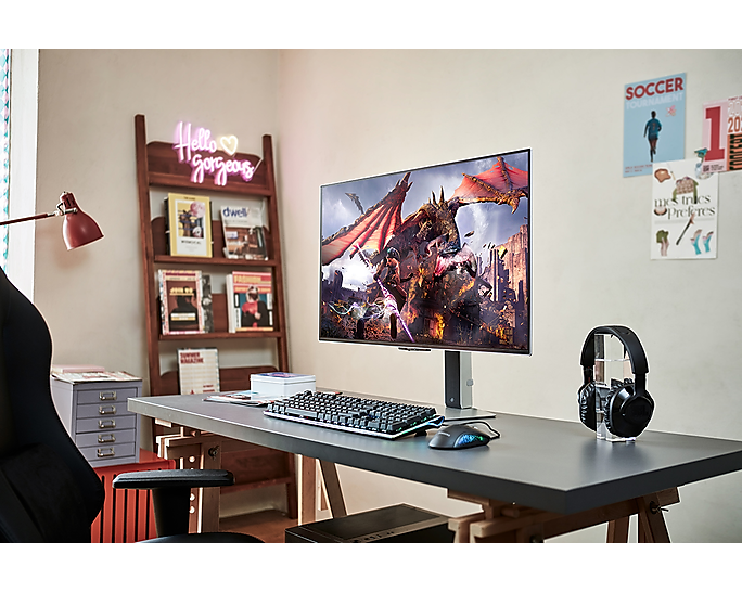 SAMSUNG 32-Inch Odyssey OLED G8 - 240Hz UHD 4K Flat-LS32DG800SUXEN -Gaming Computer Monitor