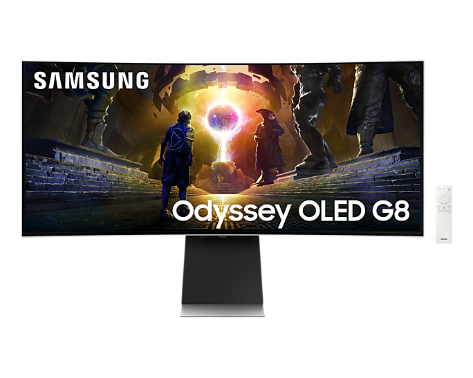 Samsung Odyssey OLED G8 G85SD, 34-Inch Size UWQHD Ultra Wide  Refresh Rate 175Hz Gaming Computer Monitor,