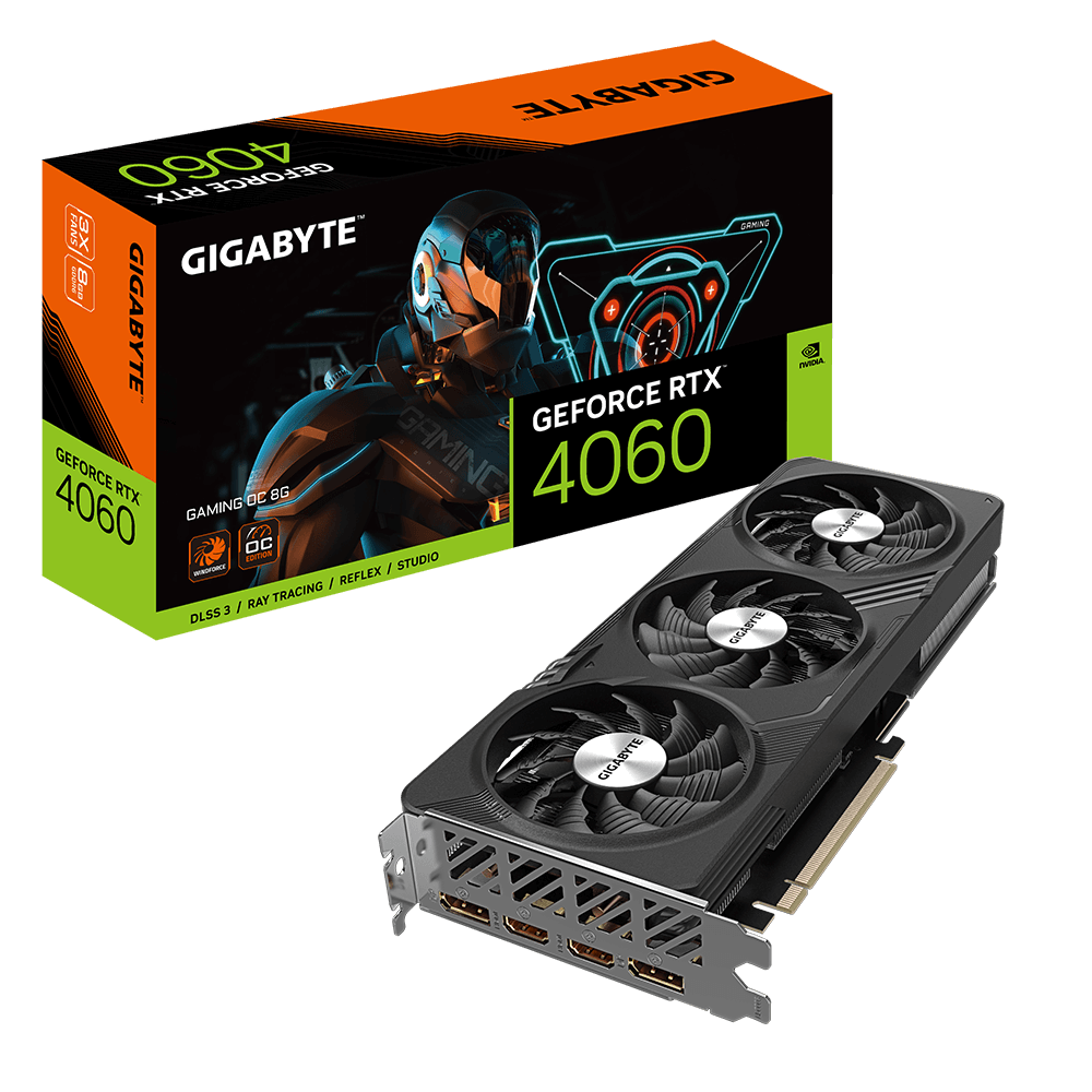 Gigabyte GeForce RTX 4060 Gaming OC 8G Graphics Card