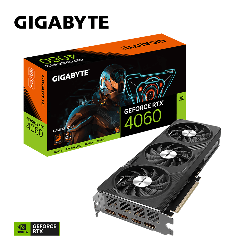 Gigabyte GeForce RTX 4060 Gaming OC 8G Graphics Card