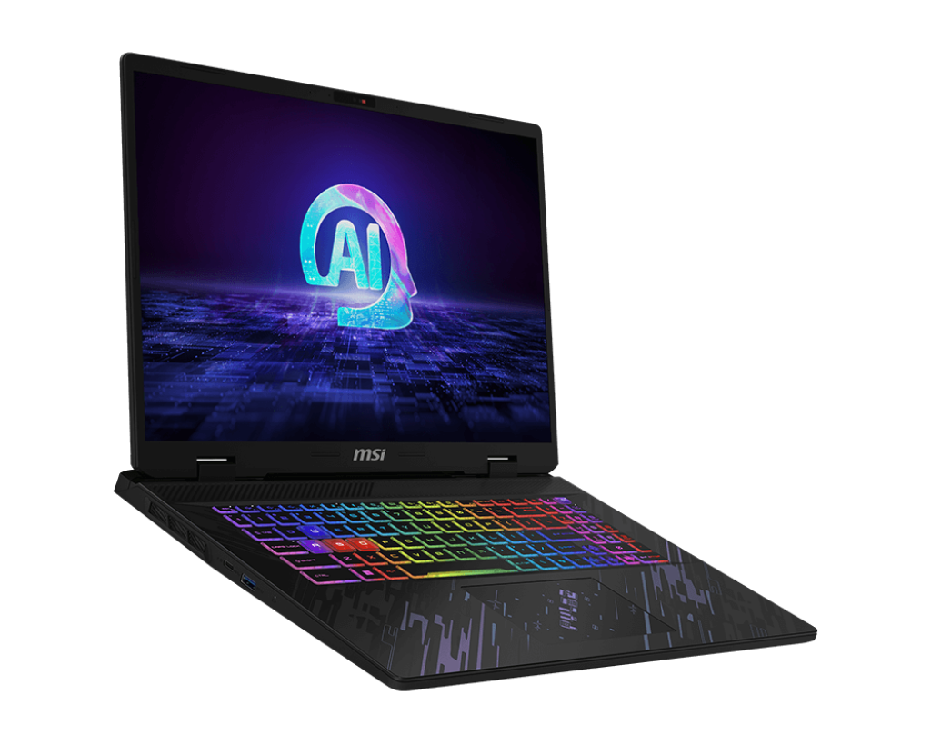 MSI Pulse 17 AI C1VGKG Gaming Laptop Intel Core Ultra 9 185H- (8GB*2) RAM- 1TB SSD- NVIDIA GeForce RTX 4070- 17 Inch 16:10 QHD+ 240Hz- Windows 11 Home Core Black