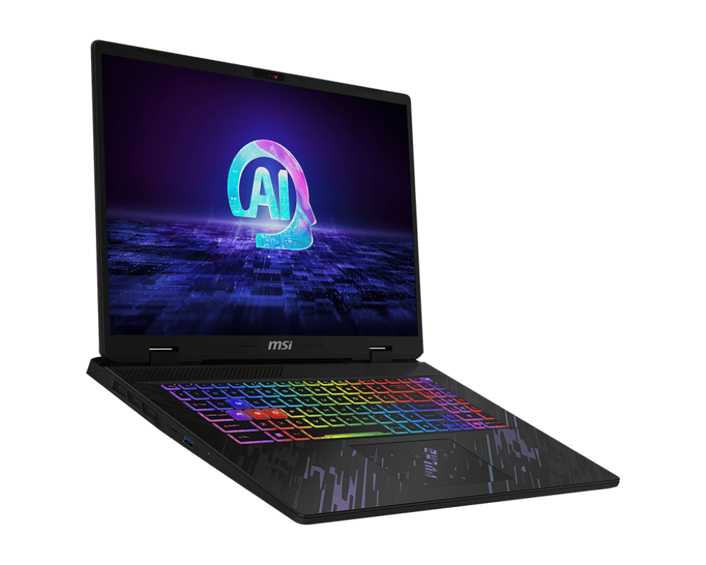 MSI Pulse 17 AI C1VGKG Gaming Laptop Intel Core Ultra 9 185H- (8GB*2) RAM- 1TB SSD- NVIDIA GeForce RTX 4070- 17 Inch 16:10 QHD+ 240Hz- Windows 11 Home Core Black