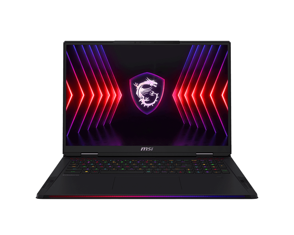MSI RAIDER 18 HX A14VIG- (9S7-182232-471)- Gaming Laptop Intel Core i9 14900HX, 2*16GB RAM, 2TB SSD, 18" Inch QHD+ 240Hz, 16GB NVIDIA RTX 4090, Win 11