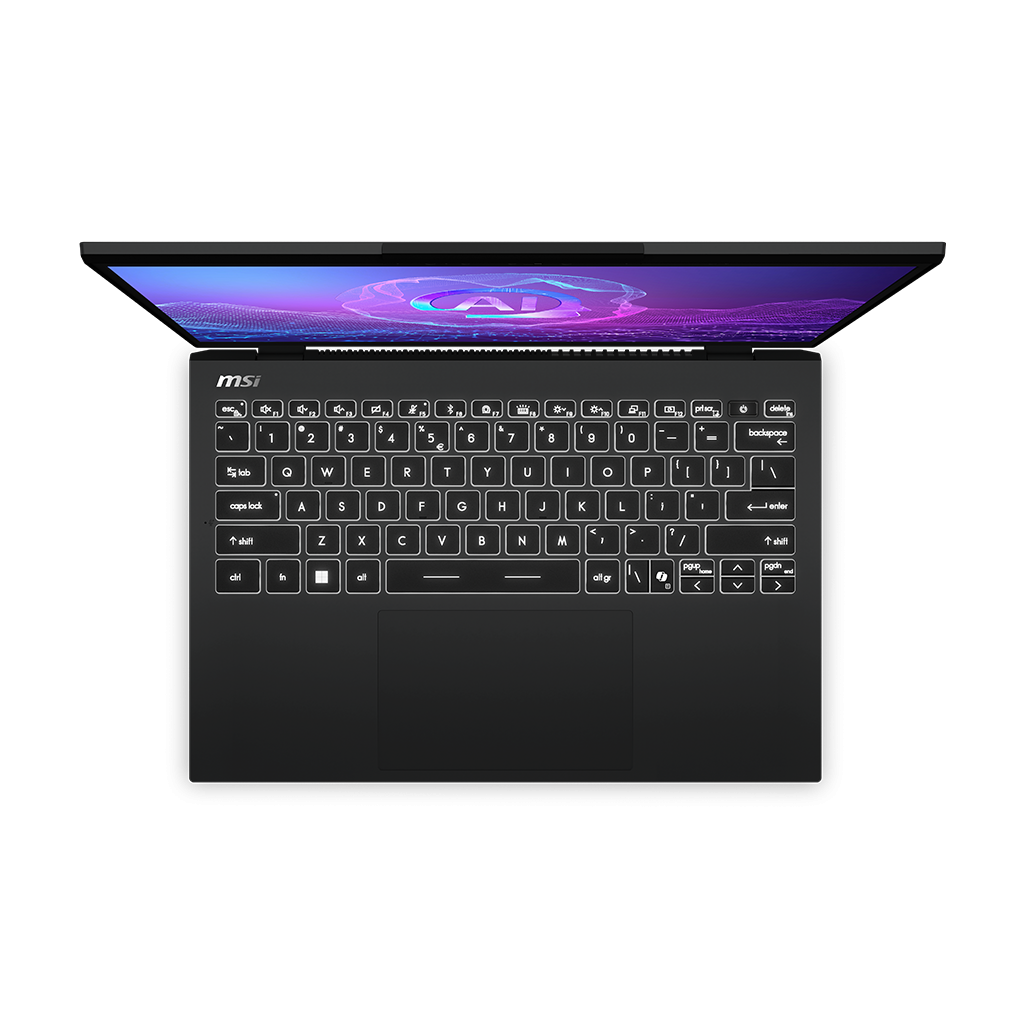 LAPTOP MSI Prestige 13 AI+ Evo A2VMG  -CPU Ultra 7 258V - RAM 32GB LPDDR5x-  1TB NVMe PCIe SSD - VGA 13Q3 (Intel Arc Graphics) 13.3 2.8K ( 2880 x 1800 ) OLED - Single backlight Keyboard(White)- Windows 11 Home-2yrs -( 9S7-13Q322-017 )