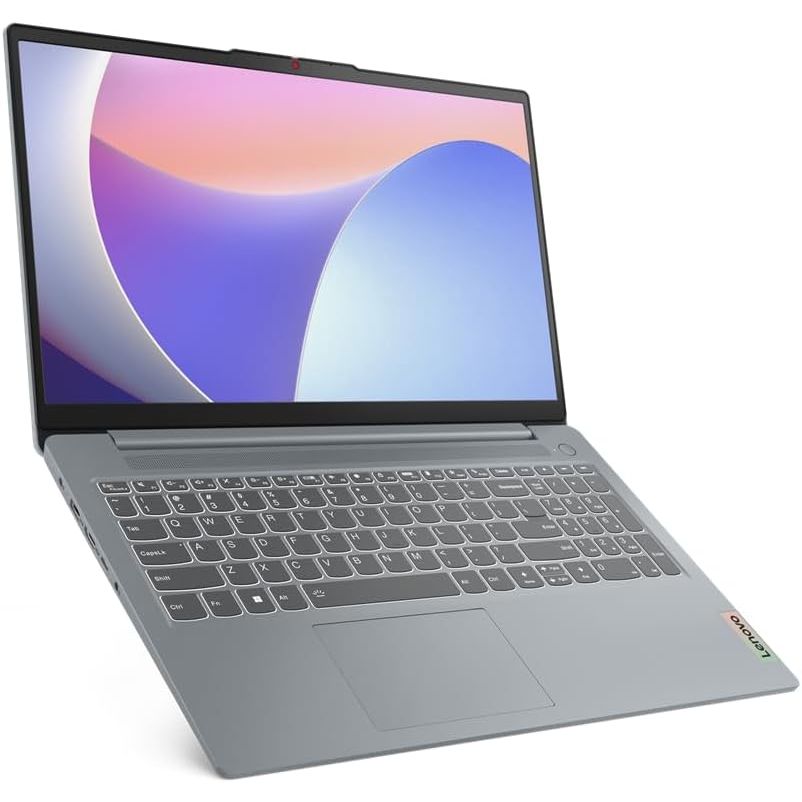 Lenovo IdeaPad Slim 3 15IRH8 83EM007VED Laptop, Intel Core i7-13620H, 512GB SSD, 16GB RAM, 15.6 Inch, FHD Display, Integrated Intel UHD Graphics, Windows 11 - Arctic Grey with Laptop Casual Toploading Bag, Black