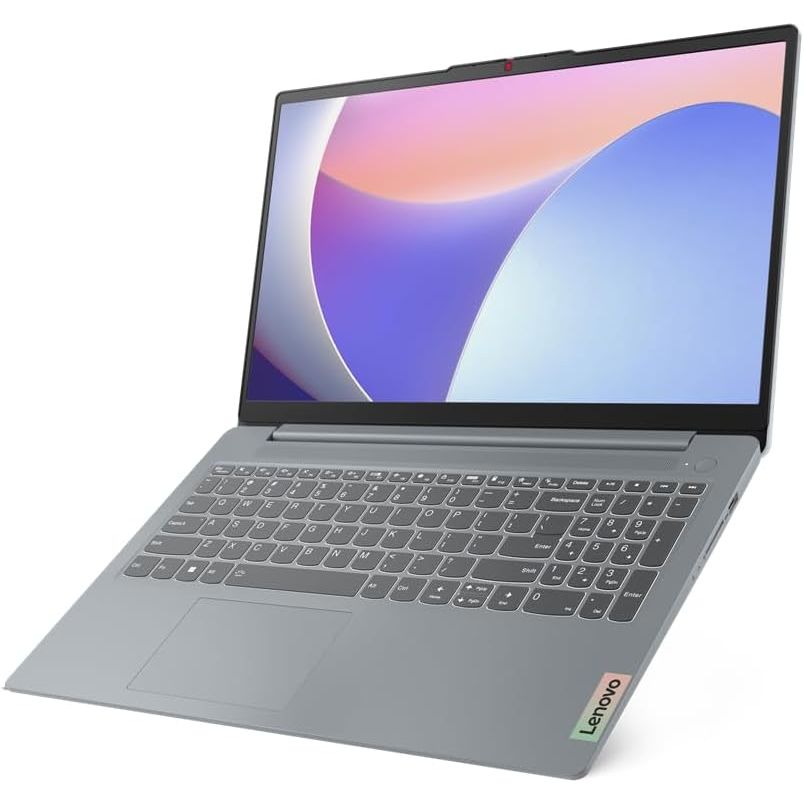 Lenovo IdeaPad Slim 3 15IRH8 83EM007VED Laptop, Intel Core i7-13620H, 512GB SSD, 16GB RAM, 15.6 Inch, FHD Display, Integrated Intel UHD Graphics, Windows 11 - Arctic Grey with Laptop Casual Toploading Bag, Black