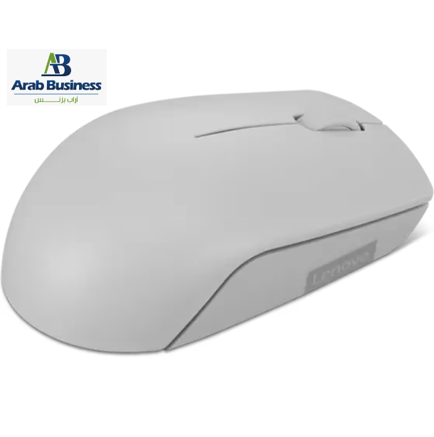 Lenovo 300 Wireless Compact Mouse (Arctic Grey) with battery