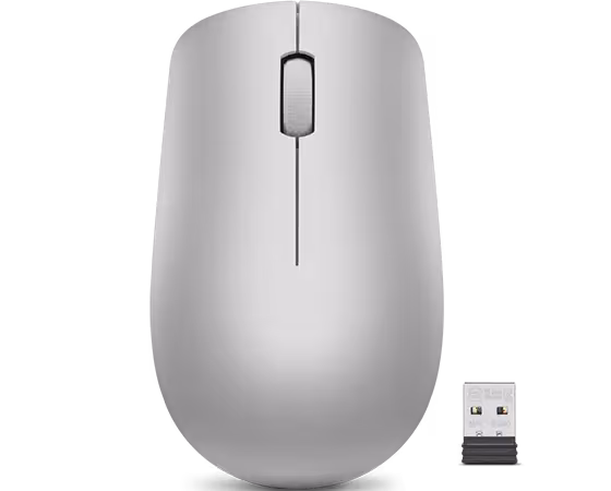 LENOVO 530 WIRELESS MOUSE - PLATINUM GREY - WITH BATTERY