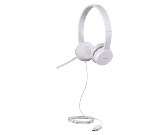 Lenovo 110 Stereo USB Headset - GXD1E71385 - White