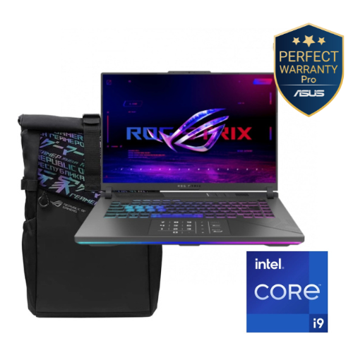 Asus ROG Strix G614JIR-N3009W Gaming Laptop  Intel Ci9-14900HX- 16GB RAM 1TB SSD RTX 4070 8GB 16-inch 165Hz-Win11+ ROG BackPack - 90NR0IG5-M00180