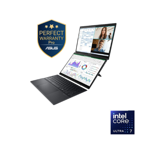 ASUS Zenbook Duo UX8406CA-PZ062W Laptop - Intel® Core™ Ultra 7-255H - 32GB - 1TB SSD - Intel® Arc™ Graphics - 14'' 3K OLED - Win11 - Gray