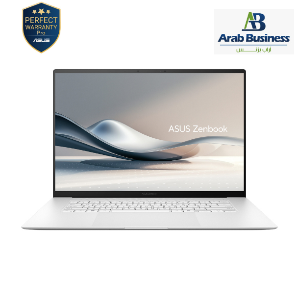 ASUS Zenbook S16 UM5606WA-RJ263W Laptop, AMD Ryzen AI 9 HX 370, 2TB SSD, 32GB RAM, 16 Inch 3K Touch screen, AMD Radeon 890M Graphics, Windows 11- Scandinavian White