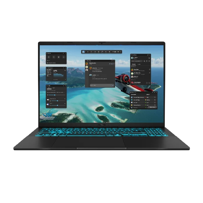 ASUS V16 V3607VJ-RP007W Laptop, Intel Core 7 240H, 16GB RAM, 512GB SSD, RTX 3050 6GB, 16-inch WUXGA 144Hz, Win11, Black