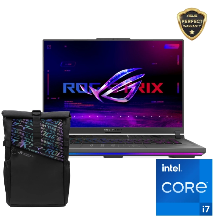 ASUS ROG Strix G16 G614JV-N3487W Laptop - Intel® Core™ i7-13650HX - 16GB - 1TB SSD - NVIDIA® GeForce RTX 4060 8GB - 16" FHD - Win11 - Eclipse Gray