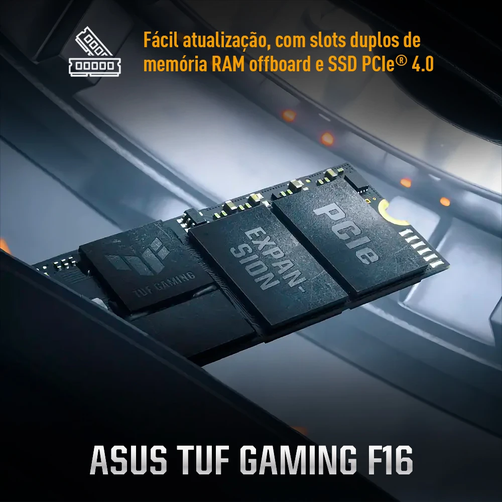 Notebook ASUS TUF Gaming F16 FX607VU- RL007W-I7 13620H RTX 4050 16GB RAM 512GB SSD-   Win11