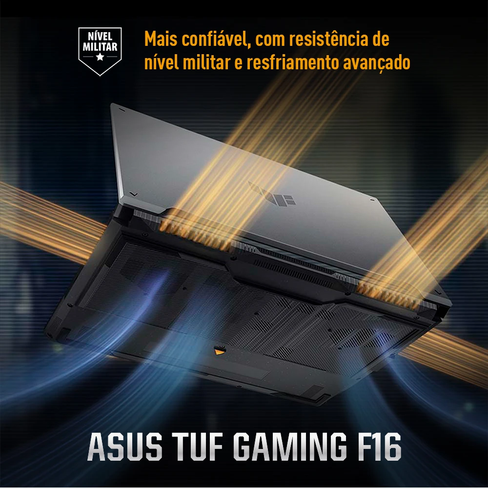Notebook ASUS TUF Gaming F16 FX607VU- RL007W-I7 13620H RTX 4050 16GB RAM 512GB SSD-   Win11